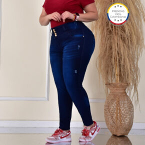 Jean skinny, levanta Cola push-up con bolsillos - Image 2