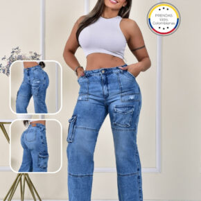 Jean Angela cargo rígido - Image 1